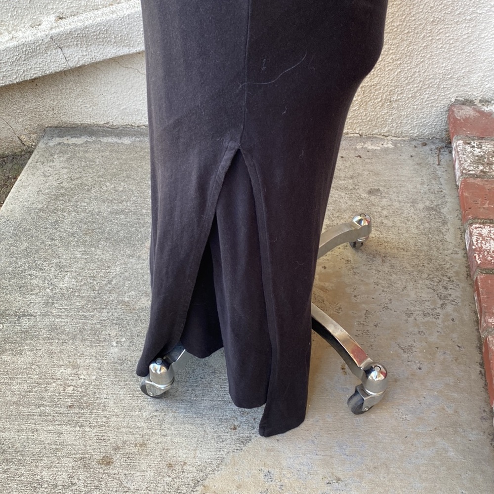 DKNY Pure from Bloomingdale’s black lyocell blend dress w/overlay slits on sides - Picture 7 of 15